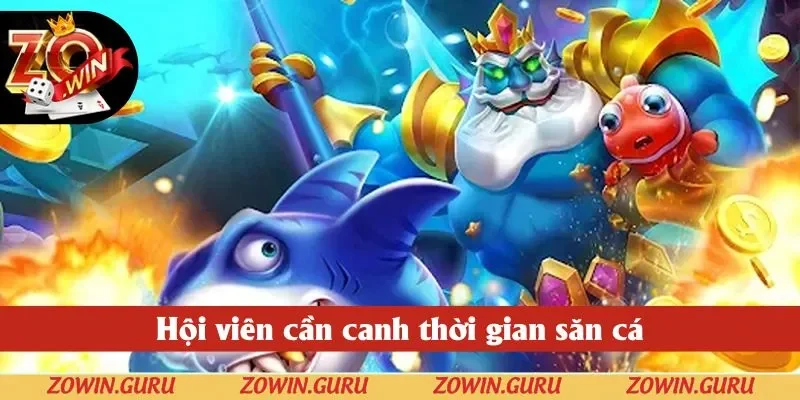 Hội viên cần canh thời gian săn cá