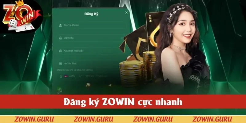Trở thành hội viên của ZOWIN siêu dễ dàng với 4 thao tác